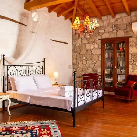 Marvelous Stonehouse With Backyard And Fireplace In Cesme *