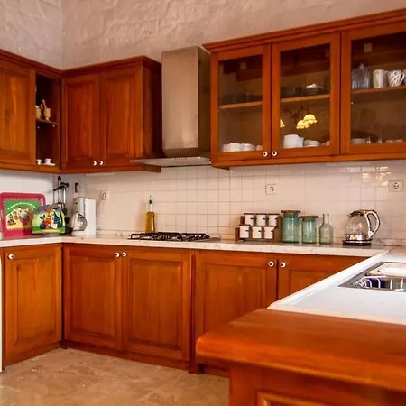Marvelous Stonehouse With Backyard And Fireplace In Cesme Alaçatı
